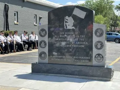 The West Dundee Veterans of Foreign Wars post dedicated a memorial Saturday to all who have served in the U.S. military. "From this moment on, their sacrifice will always be remembered here," post member Scott Webb said.